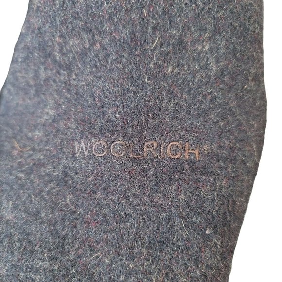 WOOLRICH Deep Navy Heather Wool Blend Zip Up Jacket - Medium - Picture 6 of 8